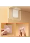 Yapışkanlı Raf Köşe Tutucu Klips Seti