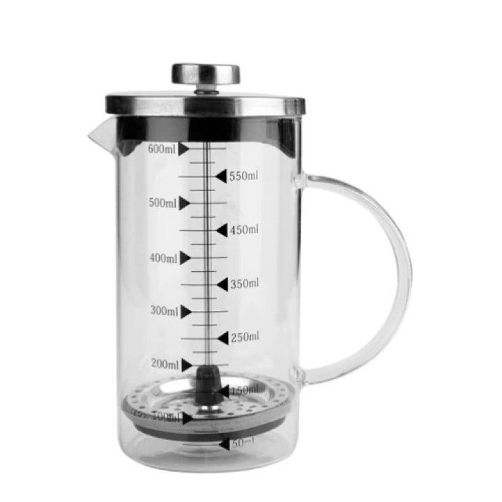 600 Ml Cam French Press Kahve Demleme Makinesi