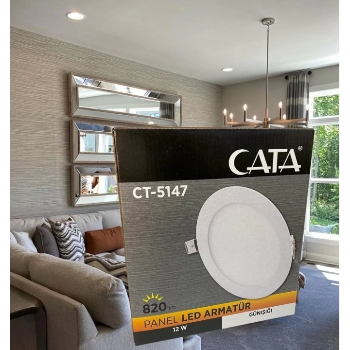 CATA 12W BEYAZ LED PANEL ARMATÜR