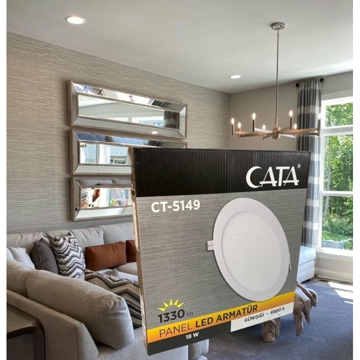 CATA 18W GÜNIŞIĞI LED PANEL ARMATÜR ( CT-5149 )