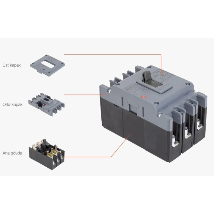 GÜNSAN VALTA  200A 4P 35kA  SABİT TİP KOMPAKT ŞALTER