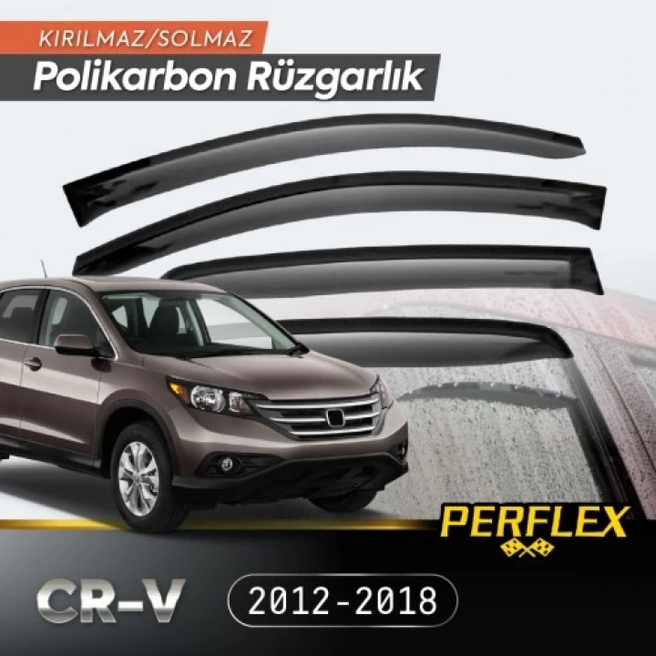 Honda Cr-v 2012-2018 Cam Rüzgarlığı V2 Düz