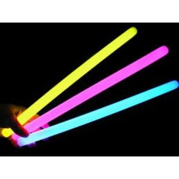 Karanlıkta Parlayan Fosforlu Glow Stick Kalın Çubuk 30 Cm 1 Adet