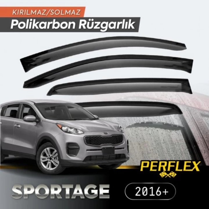 Kıa Sportage 2016+ Cam Rüzgarlığı V2 Düz