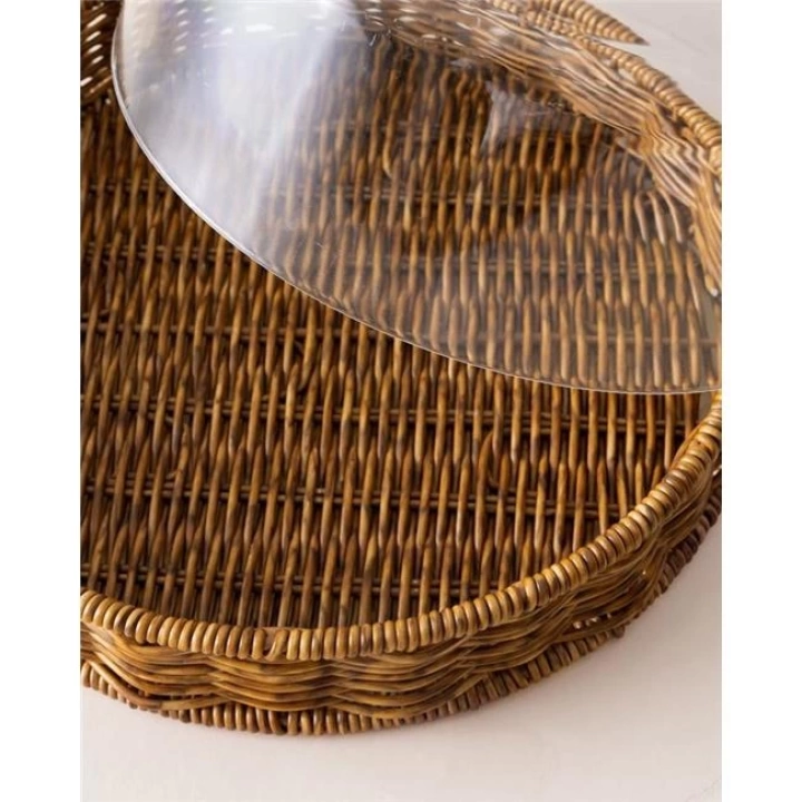 Madame Coco Lavendelle Rattan Fanus 26x5 Cm