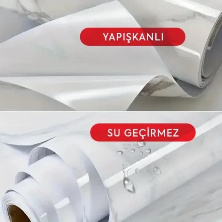 Mermer Desenli Kaplama Kağıdı 5 Metre