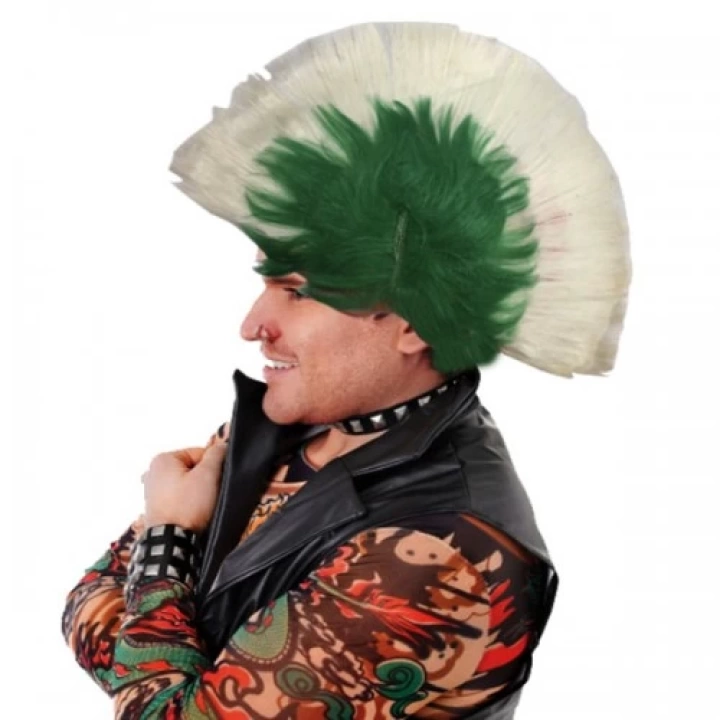 Mohican Mohawk Punk Peruk 70li-80li Yıllar Tarzı