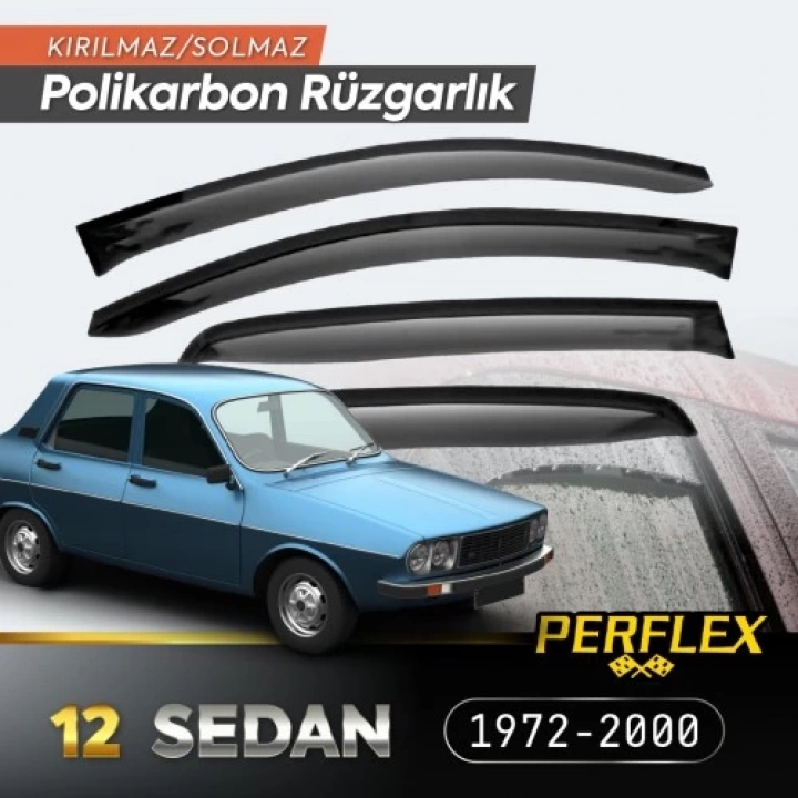 Renault 12 Sedan 1972-2000 Cam Rüzgarlığı V2 Mugen