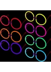 Glow Stick Yuvarlak Gözlük 12 Adet