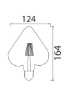 HOROZ HEART-6W 2200K FILAMENT RUSTIK AMPUL