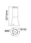 HOROZ ORKİDE-1 BEYAZ BAHÇE ARMATÜRÜ