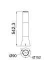 HOROZ ORKİDE-2 BEYAZ BAHÇE ARMATÜRÜ E-27 IP-44