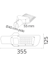 HOROZ ORLANDO-30W BEYAZ LED SOKAK ARMATÜRÜ