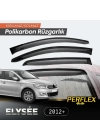 Perflex Polikarbon Kırılmaz Rüzgarlık V2 Düz Citroen C-elysee 2012+