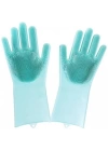 Sihirli Isıya Dayanıklı Silikon Çok Amaçlı Bulaşık Eldiven Fırçası Magic Gloves