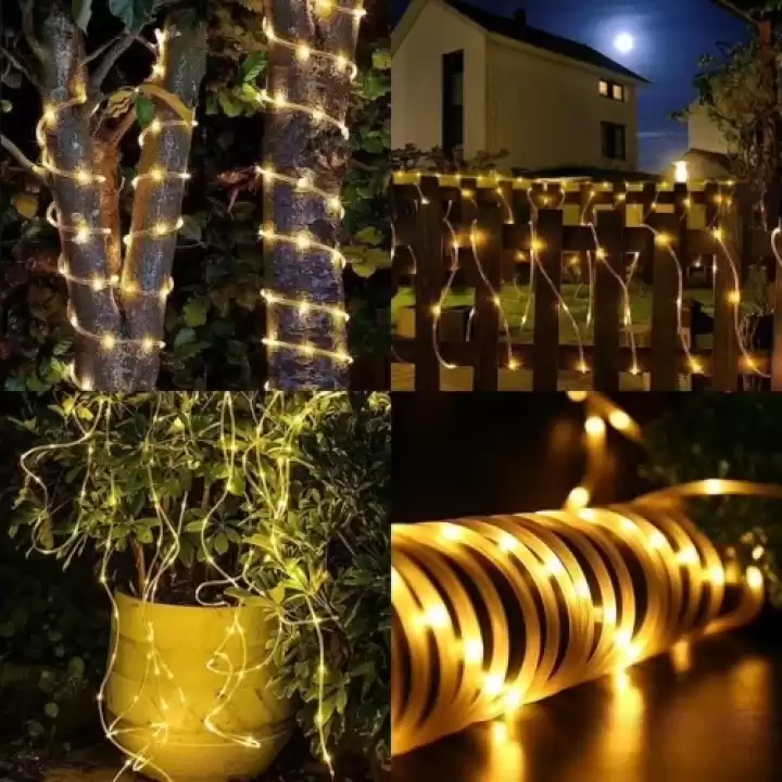10 Metre Güneş Enerjili Hortum Led Işık