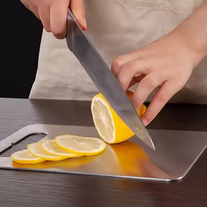 3lü Paslanmaz Çelik Kesme Tahtası Seti
