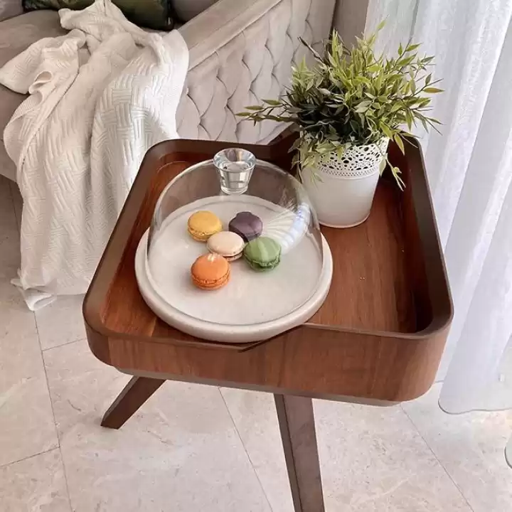 Akayev Mermer 25 Cm Beyaz Kalın Cam Fanus