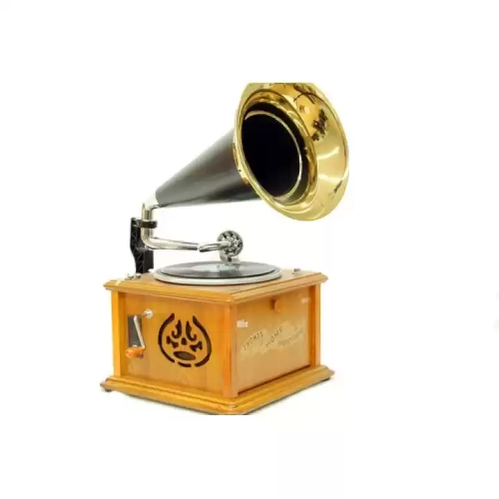 Ahşap Vintage Gramofon