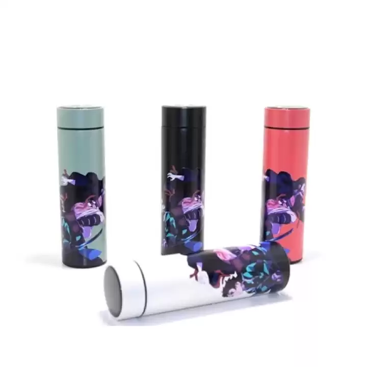Anime Baskılı Dijital Göstergeli Termos 500 Ml Model 1