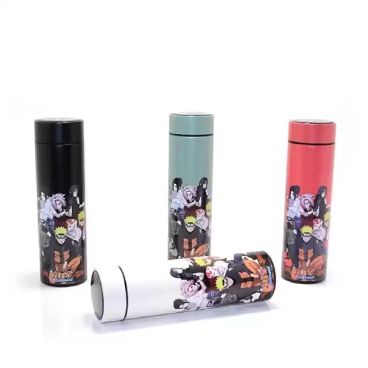Anime Baskılı Dijital Göstergeli Termos 500 Ml Model 2