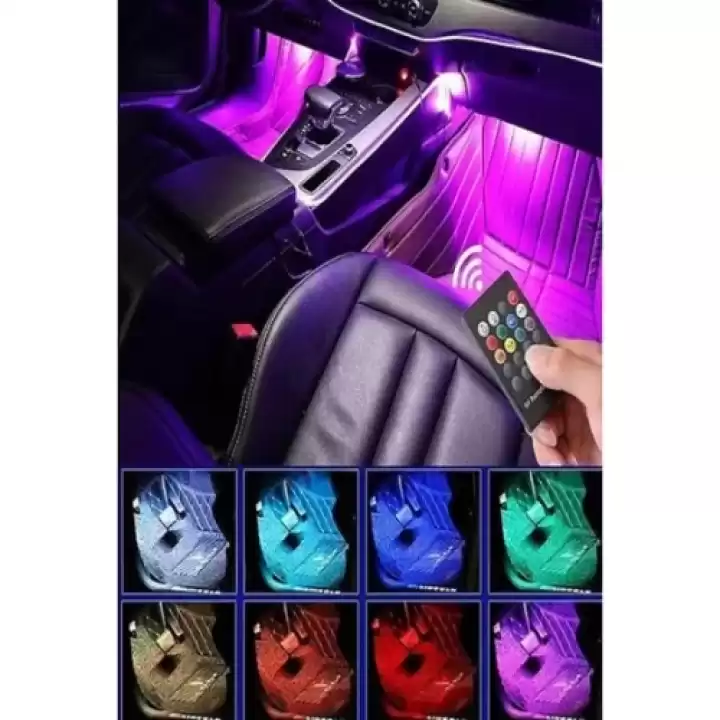 Araç İçi Müziğe Ve Sese Duyarlı Rgb Led
