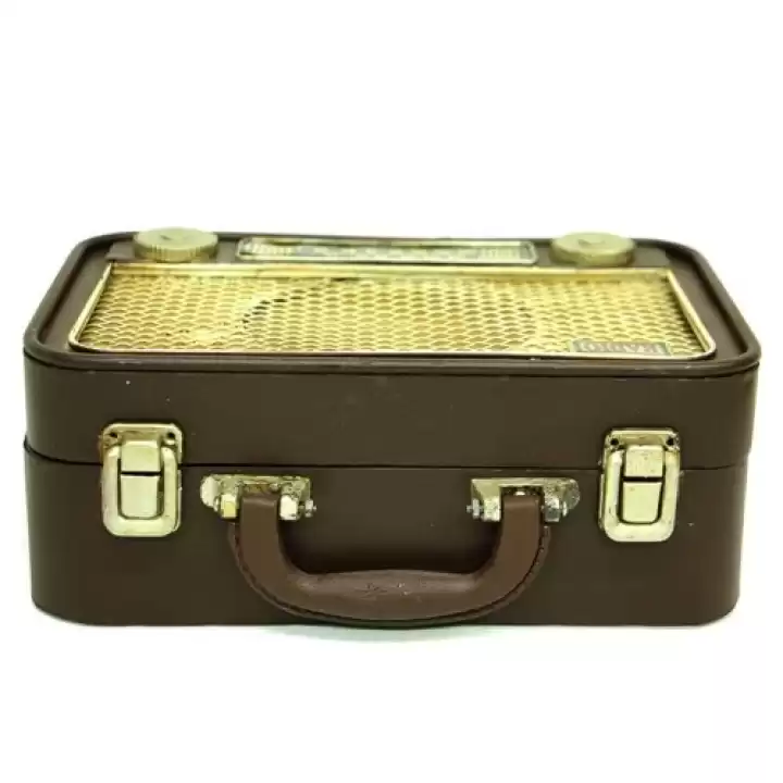 Dekoratif Vintage Metal Radyo