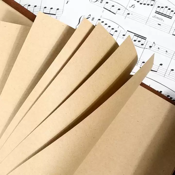 Deri Yaprak Desenli Defter Küçük Boy