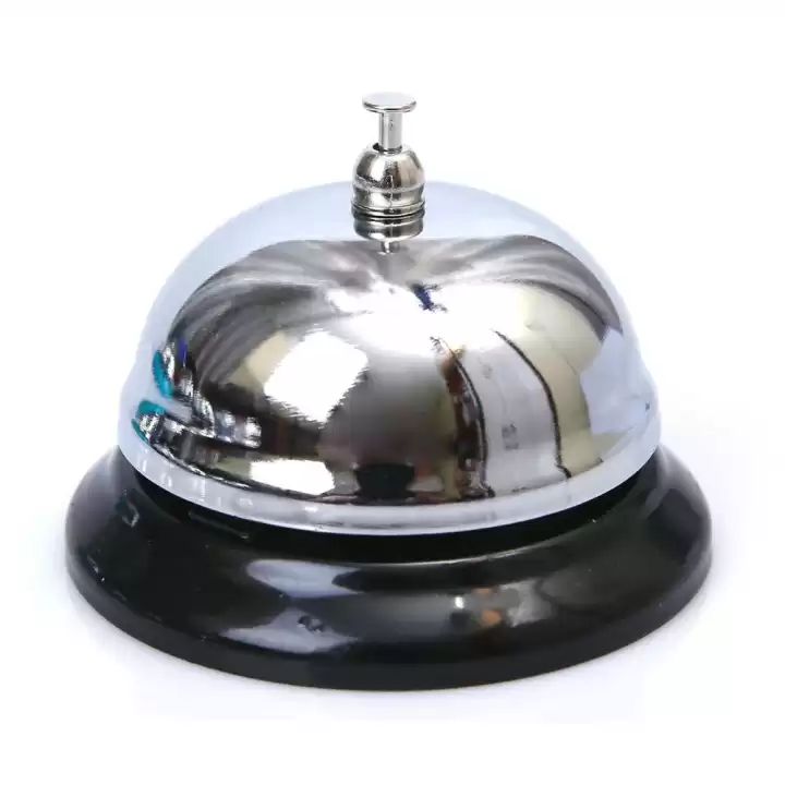 Gümüş Renk Metal Resepsiyon Zili
