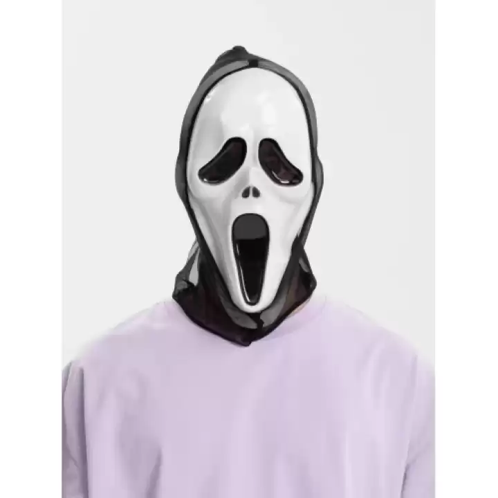 Kapşonlu Çığlık Maskesi Scream Maskesi 33x21 Cm