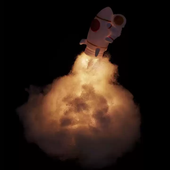 Kendin Yap Uçan Astronot Tasarımlı Gece Lambası