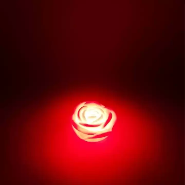 Led Işıklı Gül Mum