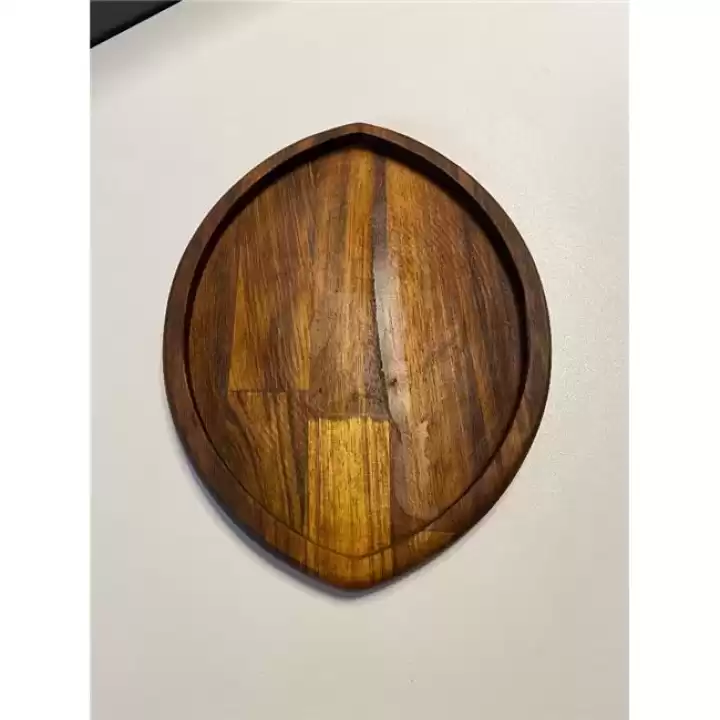 OUTLET Akayev Ahşap Göz 26 cm Sunum Tabağı HATALI
