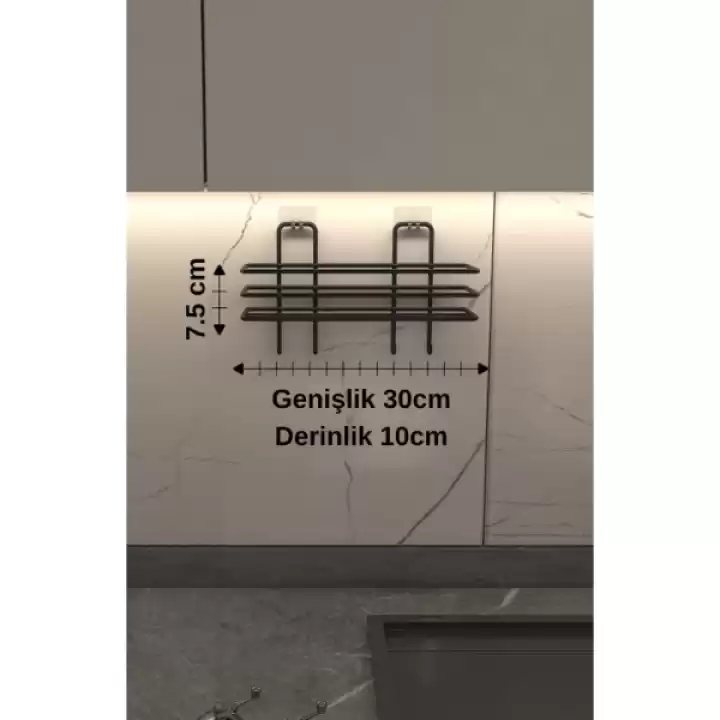 Yapışkanlı Şampuan Ve Lif Askılığı