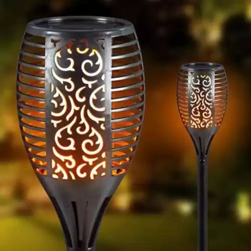 Alev Efektli Solar Bahçe Lambası Small