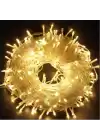 10m 60 Led Gün Işığı 2 Kademeli Şeffaf Kablo Pilli