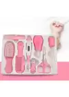 8 Parça Bebek Bakım Seti Pembe Renk