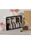 9lu Standlı Kaşıklı Baharatlık Seti