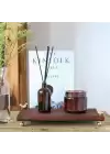 Akayev Ahşap 30x14 Cm Altın Ayaklı Kuş Sunum Tabağı