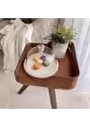 Akayev Mermer 25 Cm Beyaz Kalın Cam Fanus