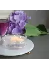 Akayev Mermer 28 Cm Rose Gold Boncuk Ayaklı Beyaz Yuvarlak Sunumluk