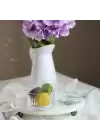 Akayev Mermer Beyaz 25 Cm Füme Boncuk Ayak Elysia 4lü Reçellik İkramlık