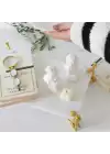 Akayev Mermer Beyaz 30x20 Cm Altın Çita Ayaklı Sunum Tabağı