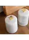 Akayev Mermer Beyaz Ela 3lü Baharatlık