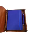 Ahşap Kutulu Defter Ve Kalem Seti