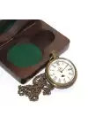 Ahşap Kutulu Pirinç Köstekli Saat Model 7