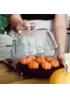Akayev Ahşap 24 Cm Altın Boncuk Ayaklı Cam Fanus