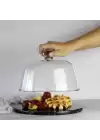 Akayev Mermer 25 Cm Siyah Cam Fanus