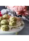 Akayev Mermer 28 Cm Beyaz Altın Boncuk Ayaklı Kuş Sunum Tabağı