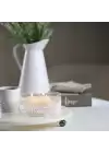 Akayev Mermer 28 Cm Füme Boncuk Ayaklı Beyaz Yuvarlak Sunumluk